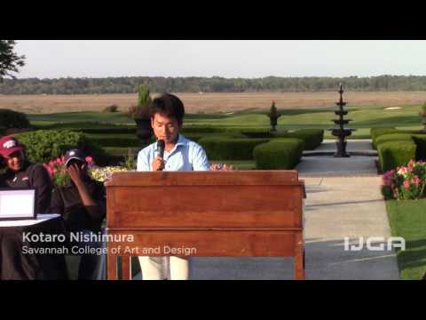 Kotaro Nishimura speaks at IJGA College Signing Day.