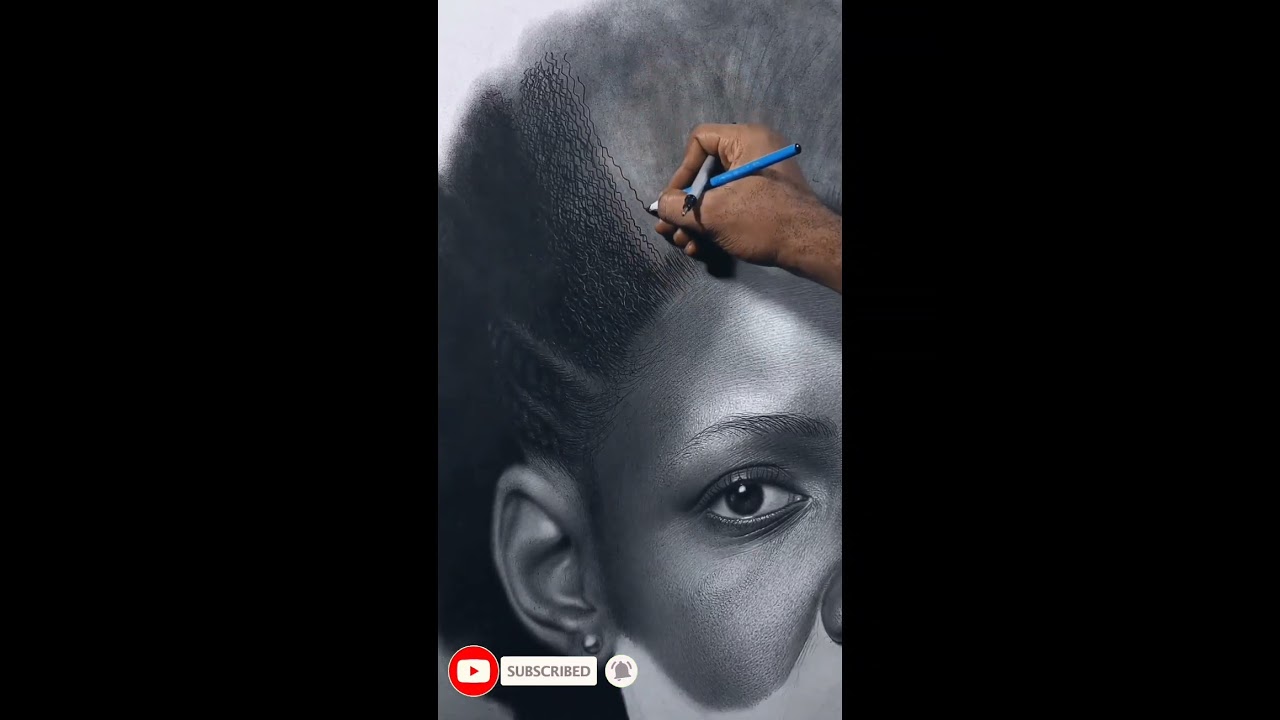 How to draw Afro hair by Ayodekearts