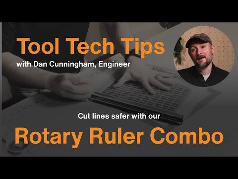 Tool Tech Tips with Dan: Cut lines safer with Fiskars Rotary Ruler Combo