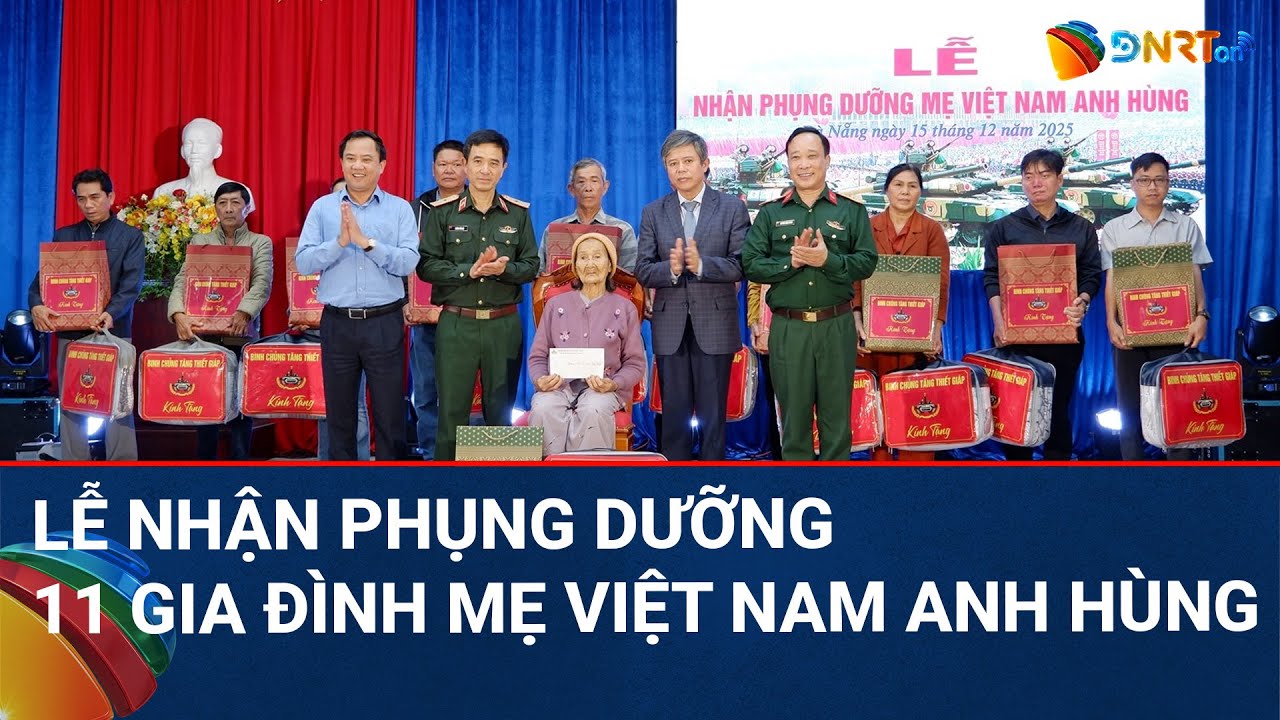 THỜI SỰ TRƯA | Binh chủng Tăng thiết giáp nhận phụng dưỡng 11 Mẹ Việt Nam Anh hùng
