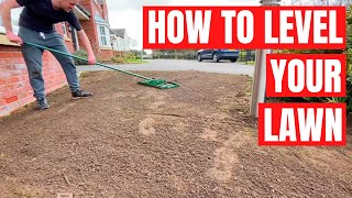 How to easily LEVEL your LAWN - from BUMPY to perfectly FLAT!