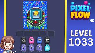 Pixel Flow Level 1033 Solution Walkthrough