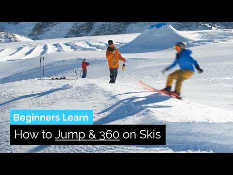 Beginners Learn How to Jump & 360 on Skis