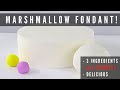 3 INGREDIENT FONDANT RECIPE FOR ALL WEATHER TYPES CAKES BY MK