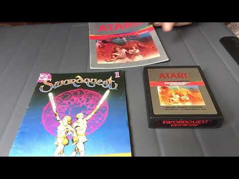 Unboxing Atari Swordquest Earthworld
