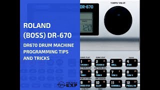 Video thumbnail for Roland (Boss) DR-670 DR670 Drum Machine Programming Tips and Tricks by ProAudioEXP
