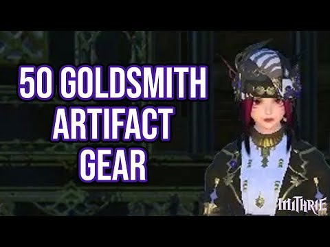 FFXIV 2.0 0087 Goldsmith Quest Level 50 + Artifact Gear