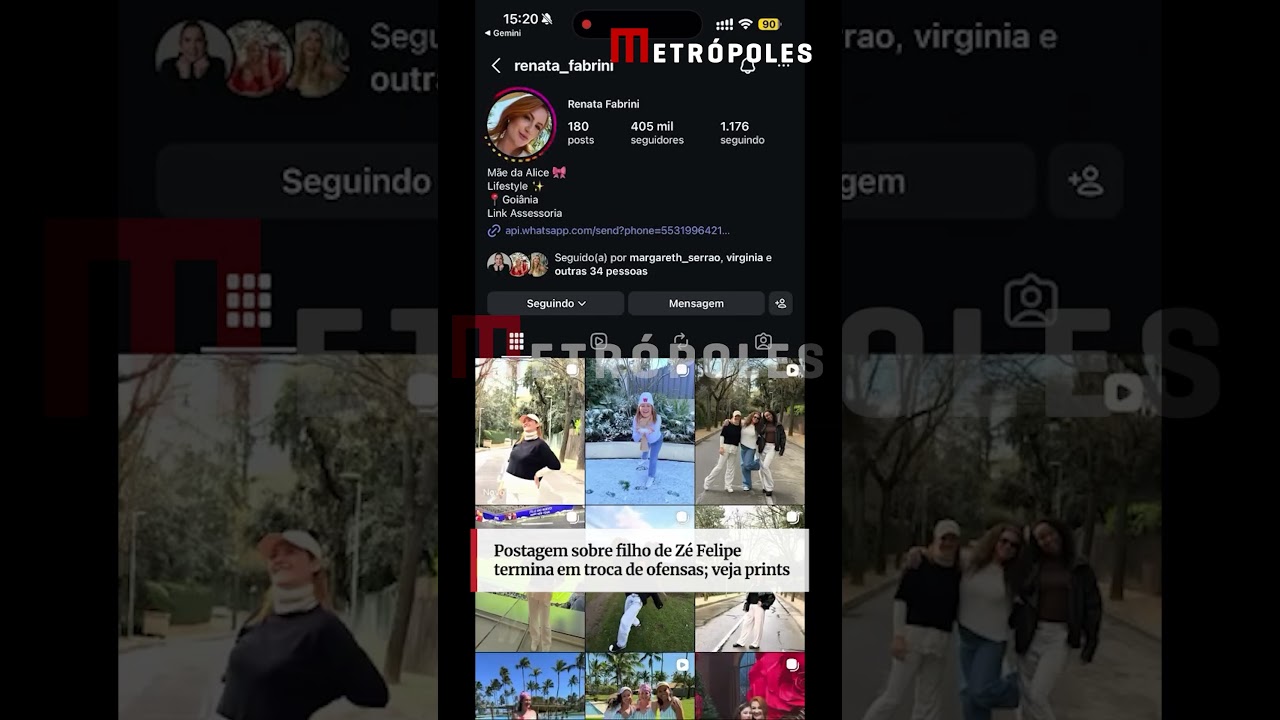 Postagem sobre filho de Zé Felipe termina em troca de ofensas; veja prints