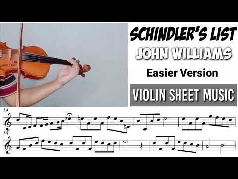 Free Sheet || Schindler's List - John Williams || Violin Sheet Music