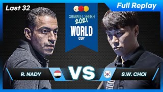 Last 32 - Riad NADY vs Sung Won CHOI (Sharm El Sheikh World Cup 3-Cushion 2021)