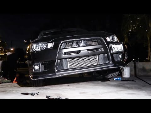 New rotors & Lip for my Evo X
