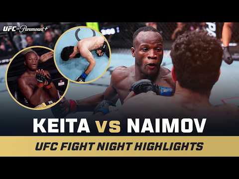Video: 1ST ROUND KO 😳 | Losene Keita vs. Muhammad Naimov | UFC Fight Night Mini Fight Highlights