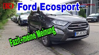Ford Ecosport Fazit