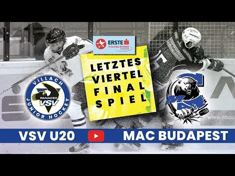 Letztes Viertelfinalspie EC Panaceo VSV U20 vs. MAC Budapest U20