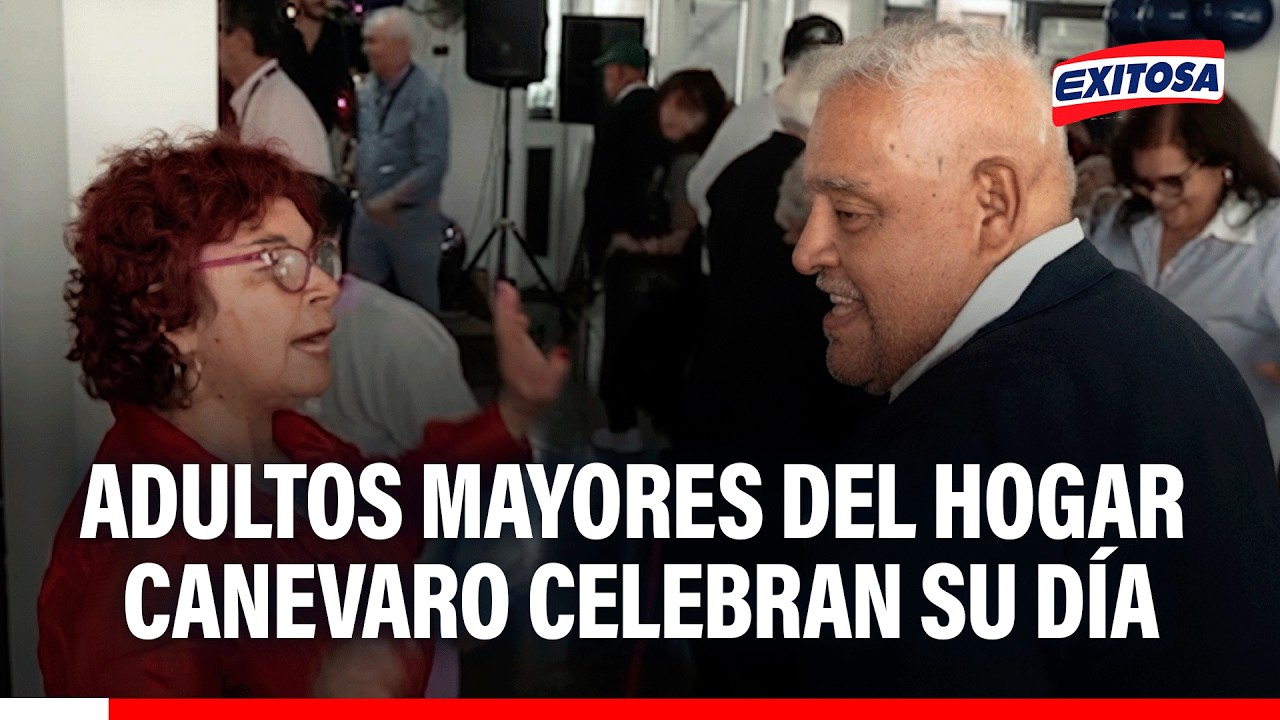 🔴🔵 Adultos mayores celebran su día en el Hogar Canevaro con música y baile