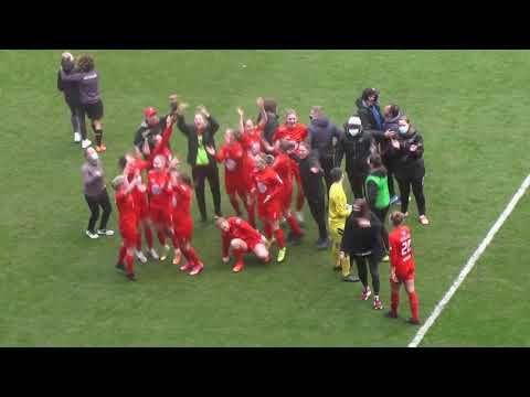 FWS Woluwe celebrates after stunning win at RSC Anderlecht on 27.03.2021