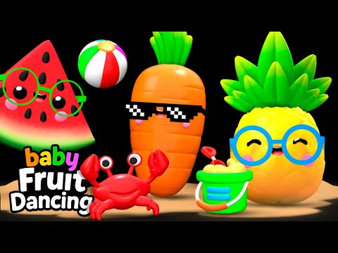 Baby Fruit Dancing Welcome Summer 🌞🍉🌼 | Low Stimulation Sensory Video for Babies