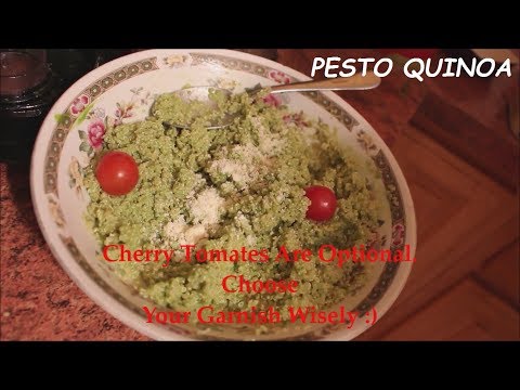 PESTO QUINOA -  How To Make Pesto Style Quinoa