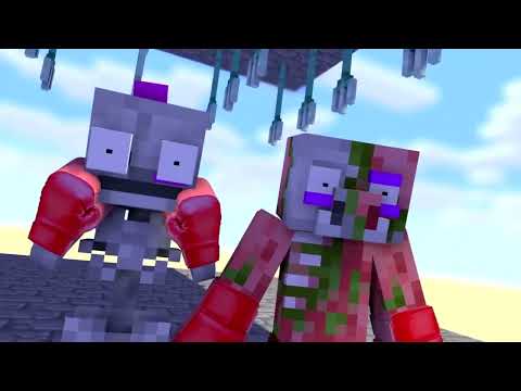 BABY I WANT PIZZA RUNNER CHALLENGE 2   Minecraft Animation see on cyber Full HD