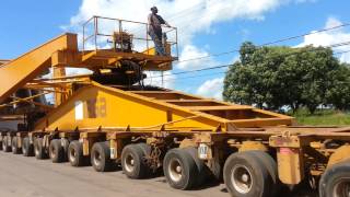 preview picture of video 'Transporte de peça da turbina para a usina de Paranaíta - Alta Floresta MT'