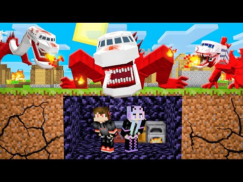 We Created Bunker to Survive INFECTED SKY ATTACK in Minecraft