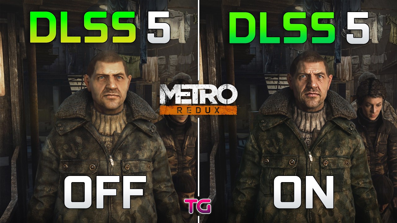 Official DLSS 5 : ON vs OFF in METRO Redux Next-Gen | Graphics & FPS Comparison