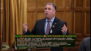 Gord Johns on Bill C-352 on abandoned vessels