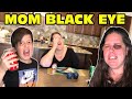 Kid Gives His Mom A Black Eye Gets Spanked