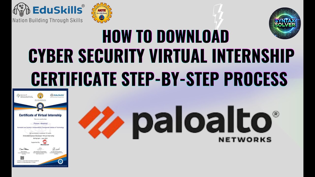 How to Download Cyber Security Certificate from AICTE Eduskills | Step-by-Step Guide 2025 ✅