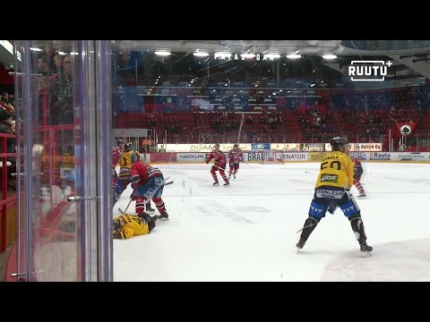 Tommi Taimelta raju taklaus 24 sekuntia ennen loppua – KalPan pelaaja talutettiin kaukalosta