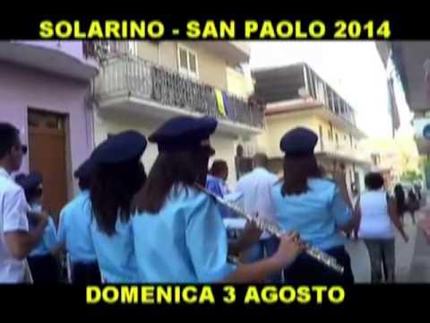 Solarino, Festa di San Paolo 3 Agosto 2014, Banda di Augusta.
