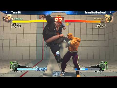 SSF4 AE2012 Grand Final Team EG vs Team Brotherhood - Winter Brawl 7 Team Tournament