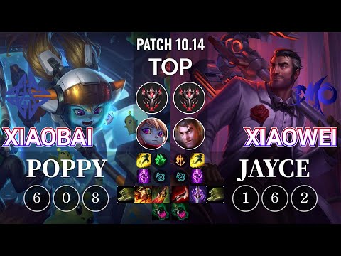 ES Xiaobai Poppy vs DMO Xiaowei Jayce Top - KR Patch 10.14