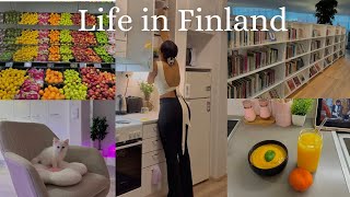 Days in my life in Finland | Living alone diaries | Grocery shopping,Cooking | life of an introvert