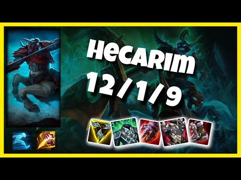 Hecarim vs Kha'Zix OCE Challenger JUNGLE (12/1/9) - v11.4