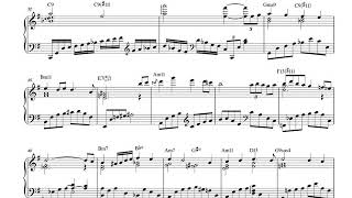On A Clear Day (You Can See Forever). Arranged for solo jazz piano, with music sheet