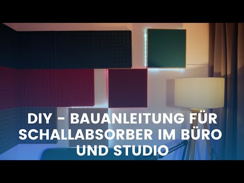 DIY - Bauanleitung für Akustik-Absorber im Büro und Studio