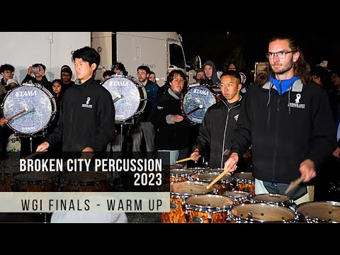 Broken City Percussion 2023 - WGI Finals (Warm Up)