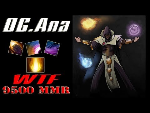 OG.Ana 9K MMR amazing Invoker  Epic Play Best Combo Gameplay Dota 2 WTF