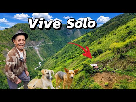 86 años Viviendo solo en una Montaña aislada de todo 