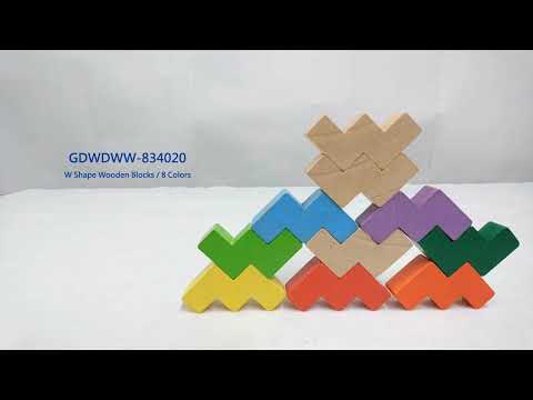 GDWDWW-834020 (W Shape Wooden Blocks)
