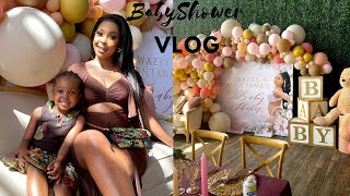 Baby Shower Vlog💕|37 weeks pregnant