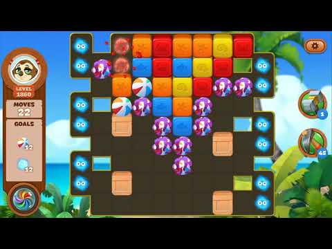 Lost Island Blast Adventure Level 1860 NO BOOSTERS - A S GAMING ✔️