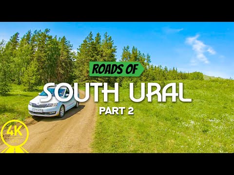 4K Scenic Drive Video for Indoor Cycling and Treadmills - Roads of South Ural 4 HOURS - Part #2