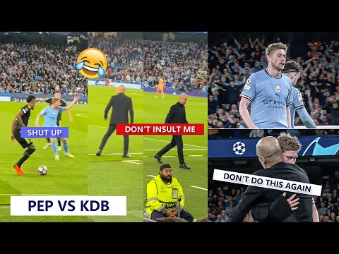 😝Kevin de Bruyne Angrily Rejecting Guardiola's Advice & Guardiola's Funny Reaction!