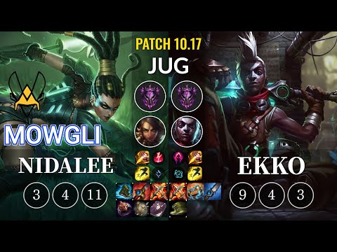 VIT Mowgli Nidalee vs Ekko Jungle - KR Patch 10.17