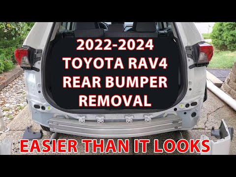 How To Remove 2022-2024 Toyota Rav4 Rear Bumper.