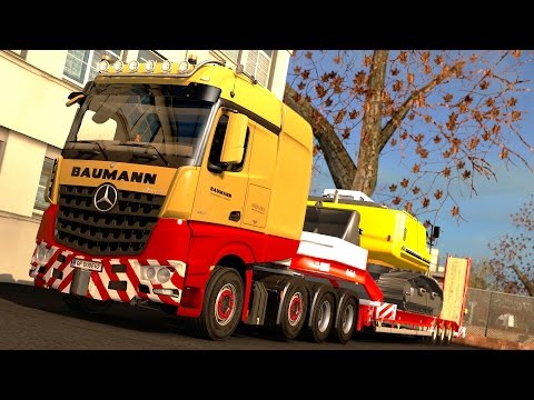 ETS 2 1.24 ProMods 2.1 Mercedes Benz Arocs SLT Gdansk - Olsztyn