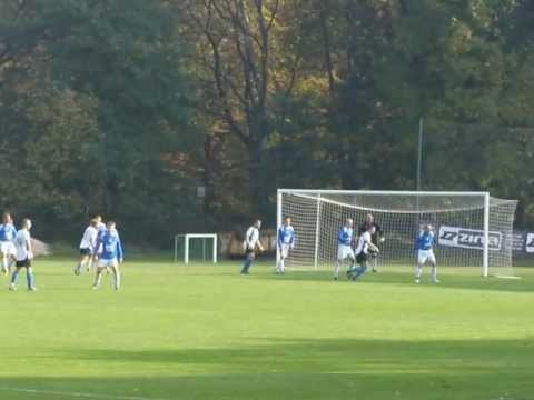 Mecz Drukarz-Bóbr Tłuszcz 2-1  Bramka dla Drukarza po stałym fragmencie gry