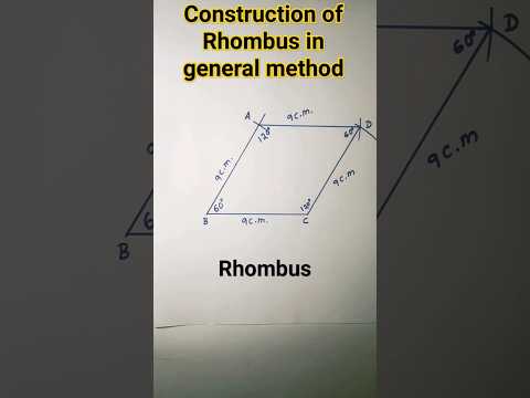 how to draw rhombus in general method#shorts#yt shorts#viralshorts#easytrick#RB knowledge explore
